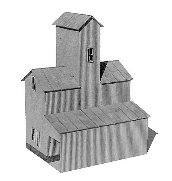 American Model Builders 621 Laser Art Silex Elevator N Scale Kit 3x2.25x4