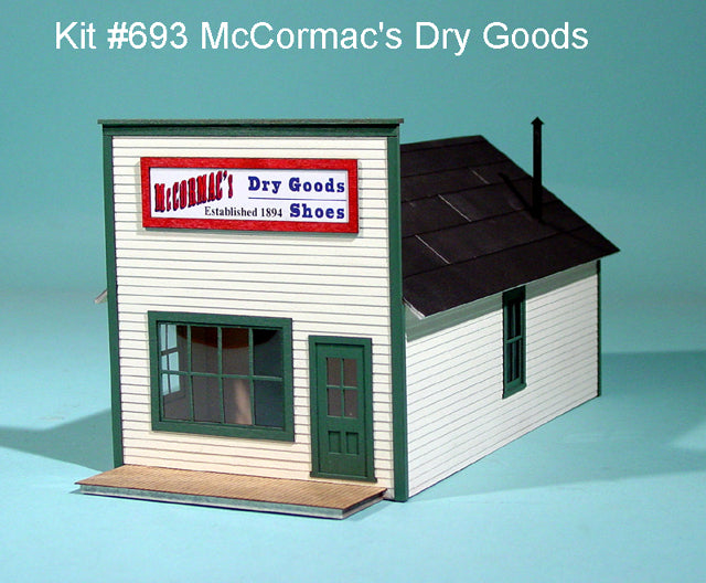 American Model Builders 693 Laser Art McCormac's Dry Goods N Scale Kit