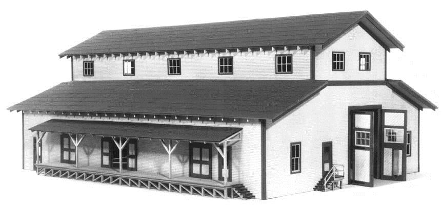American Model Builders 704 Laser Art Transfer Building Lineside HO Scale Kit