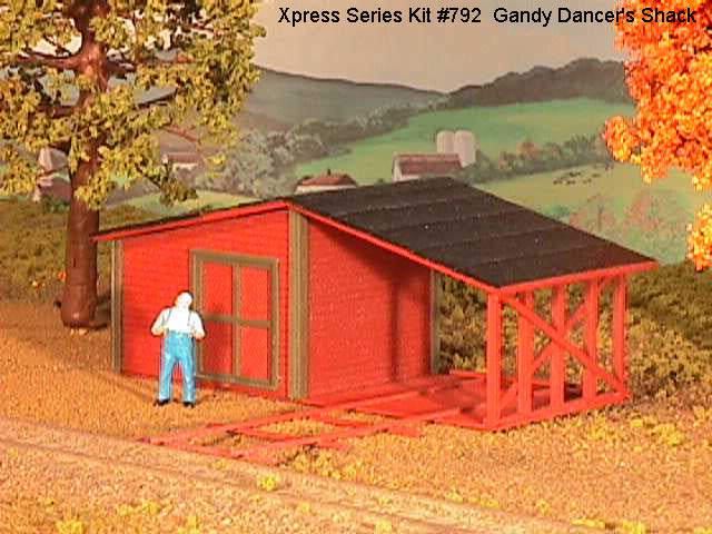 American Model Builders 792 Laser Art Gandy Dancer's Shack HO Scale Kit