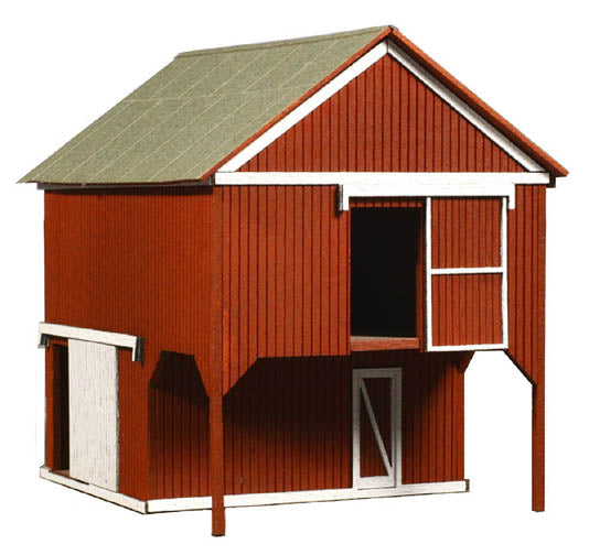 American Model Builders 794 Laser Art Loft Barn HO Scale Kit
