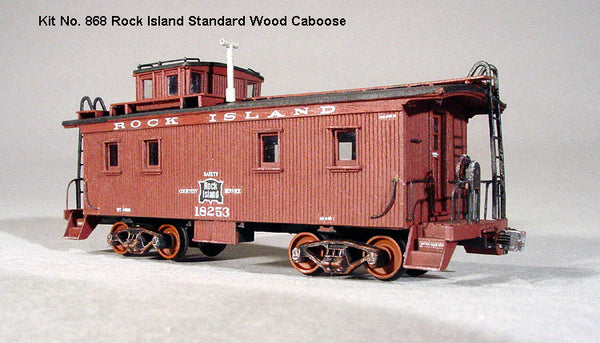 American Model Builders 868 Laser Art Rock Island Standard Caboose