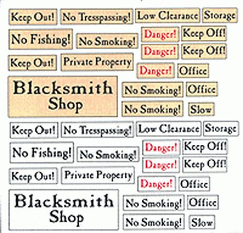 B.T.S. 10930 O Warning Signs