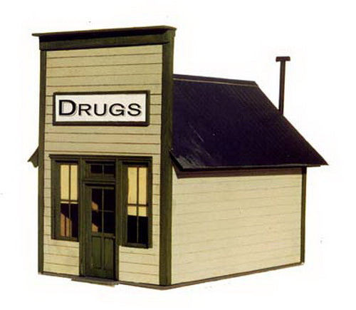 B.T.S. 17225 O Scale Cabin Creek Small Store Craftsman Building Kit
