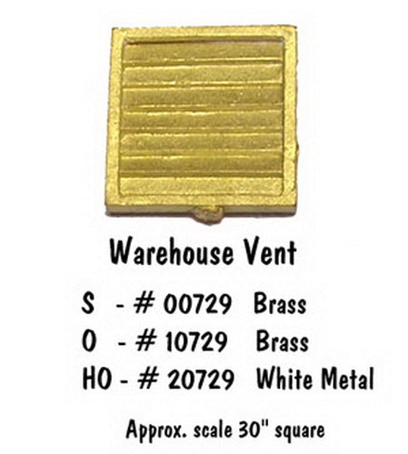 B.T.S. 20729 HO Warehouse Vent