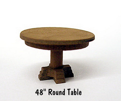 B.T.S. 23022 HO Round Table Laser-Cut Wood Kit (4) 48 122cm