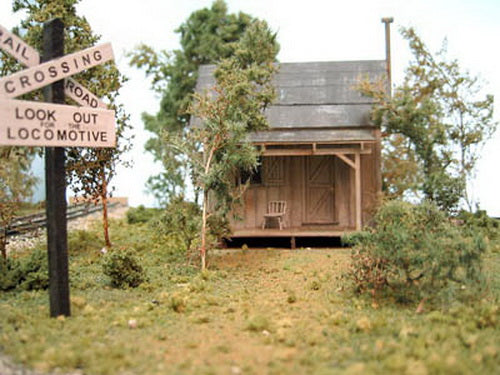 B.T.S. 27227 HO Scale Greeley's Place Cabin Creek Series Building Kit