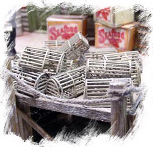 Bar Mills 47 HO Lobster Trap Kits For HO & S Scales (Pack of 8)