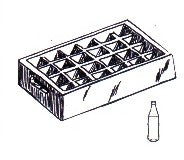 Berkshire Valley 500 O Unpainted Empty Coke Case W/24 Bottles