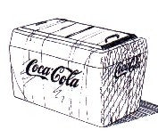 Berkshire Valley 502 O Red Open-Top Coca Cola Machine Undecorated