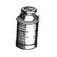 Berkshire Valley 524 O Milk Can with Indented Lid