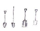 Berkshire Valley 578 O Tool Set B 8 Shovel 4 Types