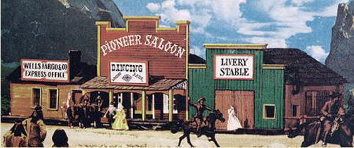 BCH International 8506 Classic Wooden Western-Style 3-Building Kit