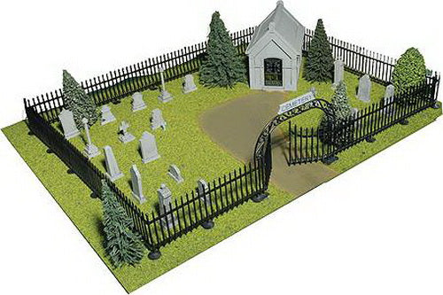 Big City Hobbies 8525 O Scale Complete Cemetery Kit