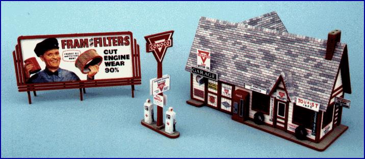 Blair Line 181 HO Ernie's Gas Station Laser-Cut Building Kit