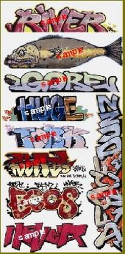 Blair Line 2256 HO Graffiti Decals Mega Set #7