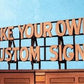 Blair Line 2550 HO, S, O Do-It-Yourself  Laser-Cut Wood Custom Billboard Kits