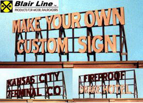 Blair Line 2550 HO, S, O Do-It-Yourself  Laser-Cut Wood Custom Billboard Kits