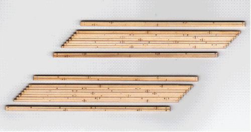 Blair Line 034 N 2-Lane 2.56" Right Angled Laser Wood Grade Crossing (Set of 2)