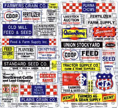 Blair Line 057 N Feed & Seed Store Signs