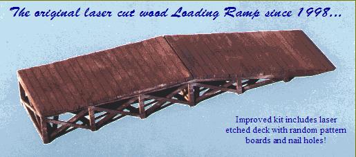 Blair Line 074 N Wooden Loading Ramp Laser-Cut Building Kit