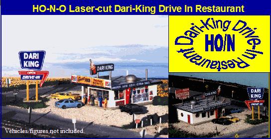 Blair Line 082 N Dari-King Drive In Restaurant Laser-Cut Building Kit