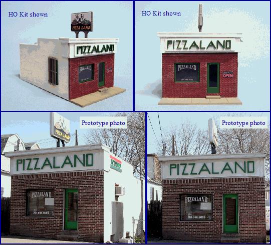 Blair Line 096 N Pizza Land Laser-Cut Building Kit