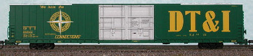 Bluford Shops 86392 N DT&I Pullman-Standard 86' Double-Door Boxcar (Pack of 2)