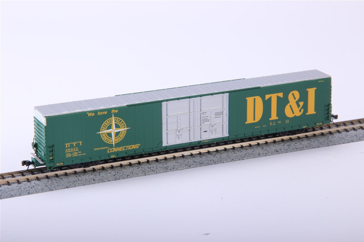 Bluford Shops 86392 N DT&I Pullman-Standard 86' Double-Door Boxcar (Pack of 2)