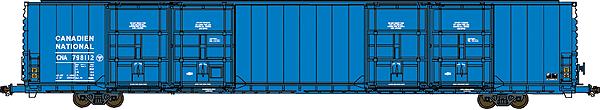 Bluford Shops 87182 N CN Pullman-Standard 86' Quad-Door Boxcar (Pack of 2)