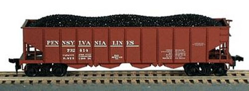 Bowser 54111 Pennsylvania Lines H-21 4-Bay Hopper Kits 3-Pack