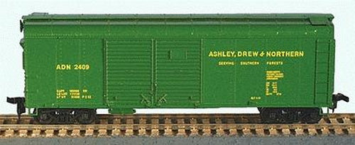 Bowser 55355 HO Scale Ashley Drew & Northern Box Car Kit