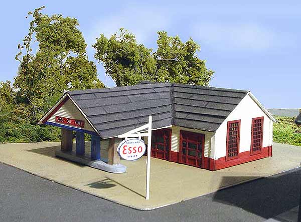Branchline Trains 887 Gas Station Laser-Art Kit