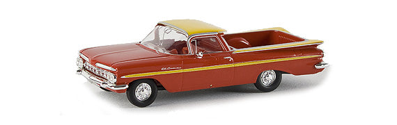 Brekina Automodelle 19934 HO Chevrolet El Camino (Red, yellow)
