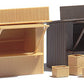 Busch 1055 HO 2 Stands/Market Stalls w/Crates Building Kit