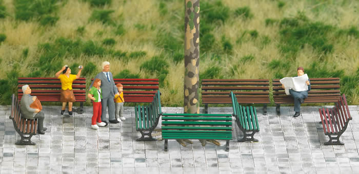 Busch 1149 HO Park Benches (Box of 12)