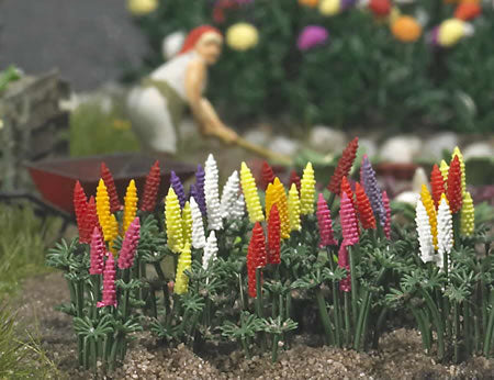 Busch 1218 HO Garden Lupines (Set of 16)