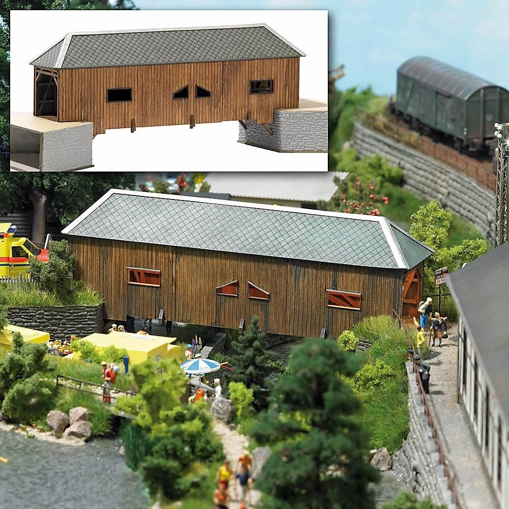 Busch 1420 Covered Bridge Kit
