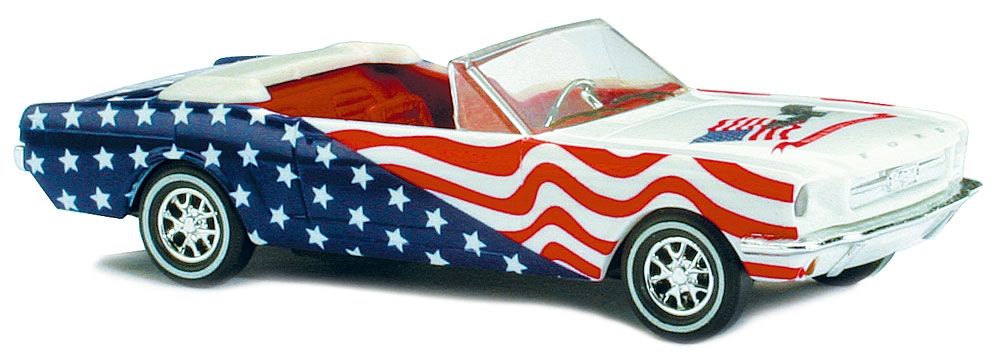 Busch 47507 HO 1:87 Ford Mustang Stars/Stripe
