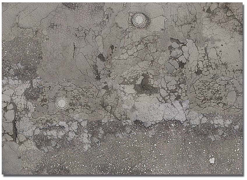 Busch 7416 Decor Sheets Worn Asphalt