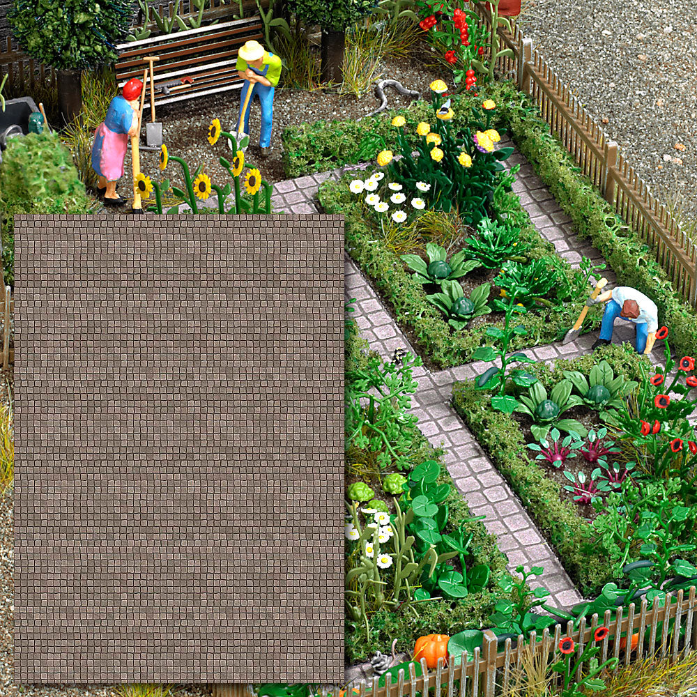 Busch 7427 HO Scale Naturstein Pflaster (Decor Sheets) (Pack of 2)