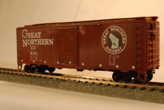 C&BT Shops 014504 HO Red Great Northern Single Dr Boxcar Kit