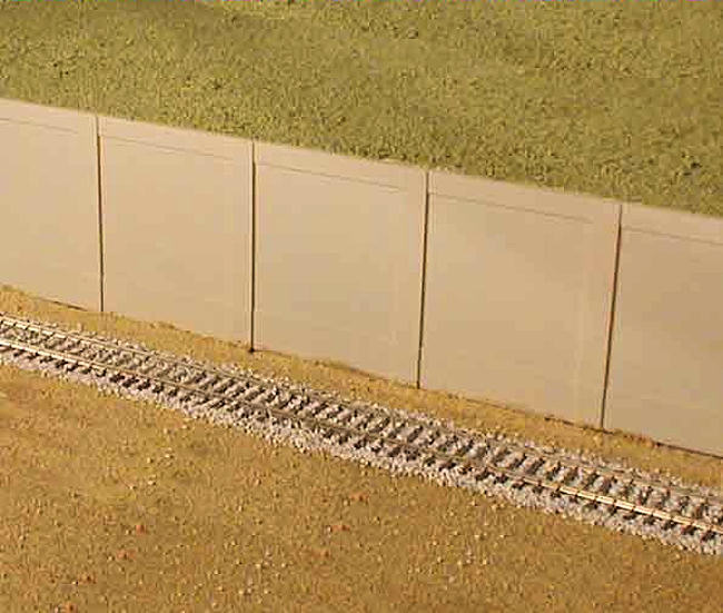City Classics 601 HO Modular Concrete Retaining Walls (Pack of 2)