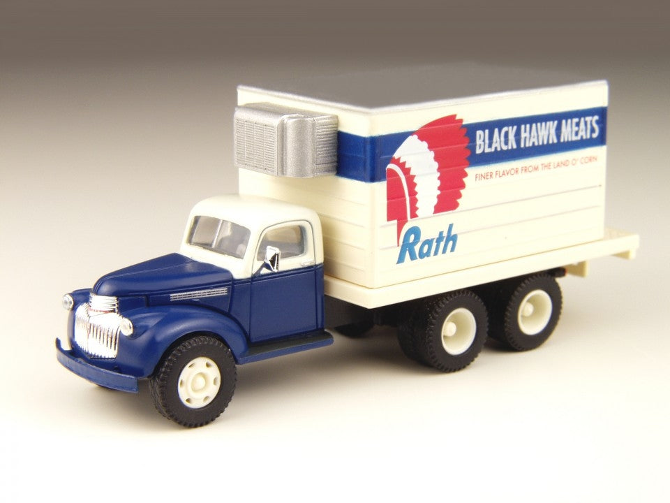 Classic Metal Works 30298 HO Mini Metals Rath Meat '41/'46 Chevy Delivery Truck