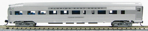 Con-Cor 41508 N FEC Budd 85' Corrugated-Side Round-End Observation Car
