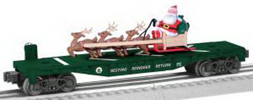 Lionel 6-26667 O North Pole Express Santa's Sleigh Flatcar