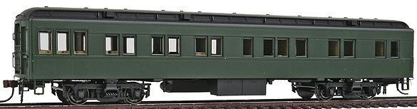 Con-Cor 0001-094401 HO Unlettered Heavyweight Branchline Solarium Passenger Car