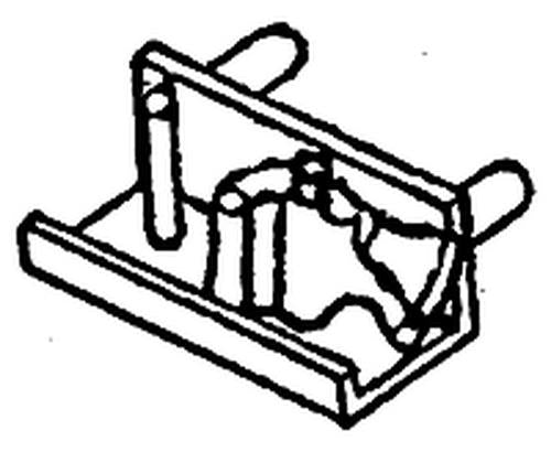 Details West 210 HO Scale Pilot Pare Knuckle Holder for GP-50 GP-60 SD-50 SD-60