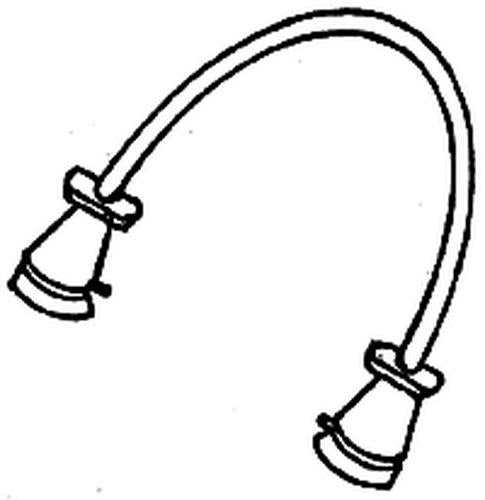 Details West 218 HO Scale MU Cable w/ Double Ended Plugs (Pack of 4)