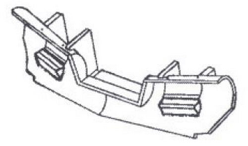 Details West 255 HO Scale Low Profile Snow Plow w/ Open MU Doors for ATSF & BNSF
